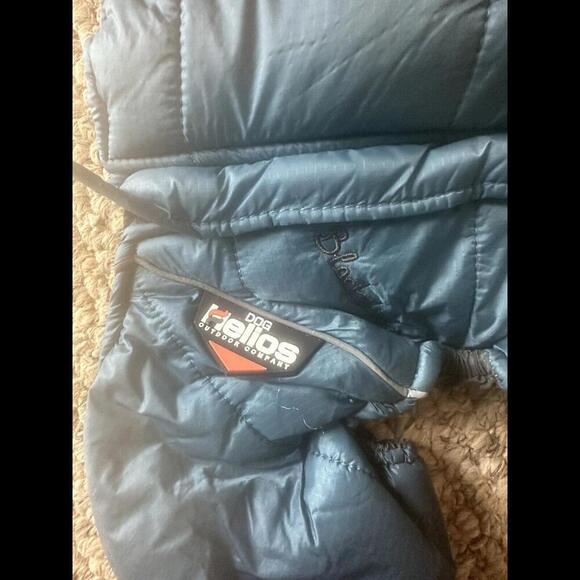 DOGHELIOS Thunder-Crackle Full-Body Bodied Waded-Plush Dog Jacket NWT Small Blue - Picture 3 of 5